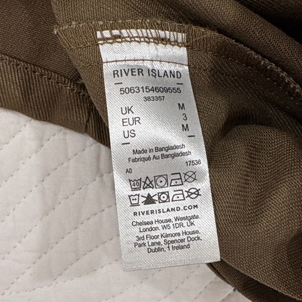 River Island Trucker Brown Denim Jacket - Picture 3 of 6